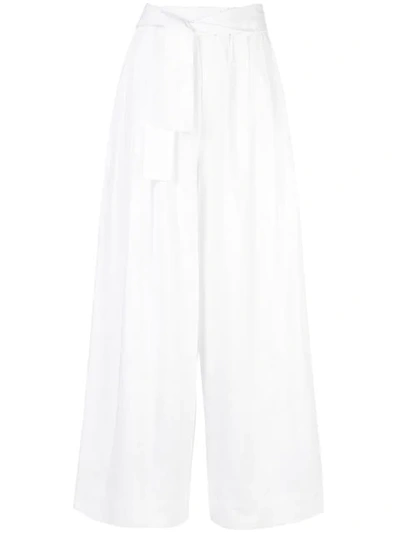 Tome Palazzo Pants - Weiss In White