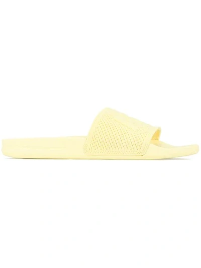 Apl Athletic Propulsion Labs Big Logo Techloom Slides In Yellow