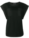 Alberta Ferretti Oversized Sleeve T-shirt - Black