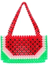 Susan Alexandra Women's Watermelon Dream Beaded Bag In Red