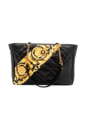 versace leather tote bag