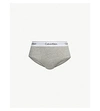 Calvin Klein Plus Modern Cotton Cotton-blend Hipster Briefs In 020 Grey Heather