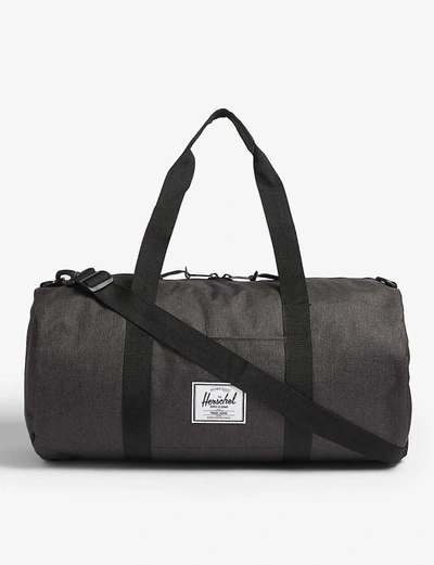 Herschel Supply Co Sutton Canvas Holdall In Black Crosshatch/black