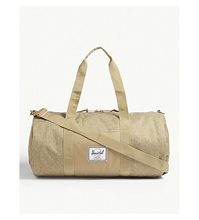 Herschel Supply Co Sutton Canvas Holdall In Kelp Crosshatch/kelp