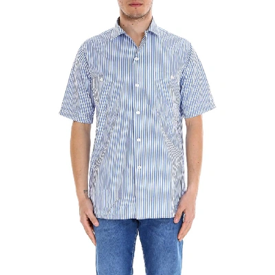 Golden Goose Deluxe Brand Striped Howard Shirt In Blue