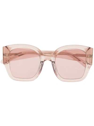 Karen Walker Checkmate Alternative-fit Sunglasses In Pink