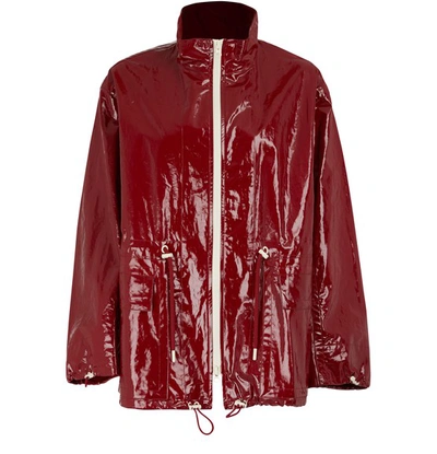 Isabel Marant Cotton And Linen Enzo Jacket In Burgundy