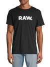 G-star Raw Short-sleeve Cotton Tee In Black