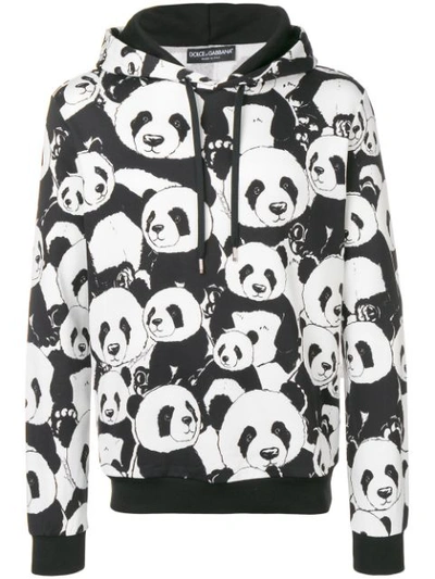 Dolce Gabbana Panda Printed Bomber Jacket In Black ModeSens