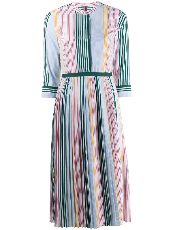 tommy hilfiger pleated midi dress