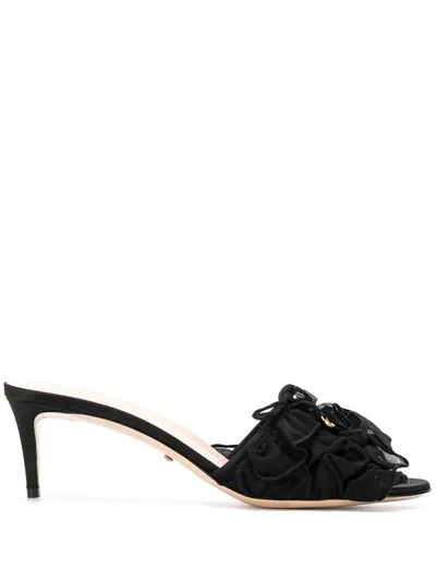 Gucci Tulle Mules In Black