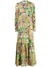 La Doublej Maxi Shirt Dress In Pink