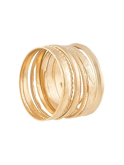 Undercover Bangle Set In Gold