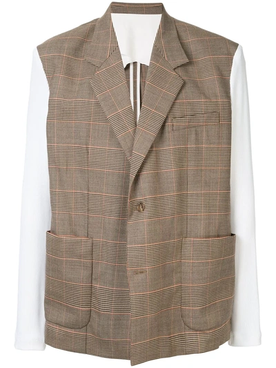 Botter Check Jacket In Brown