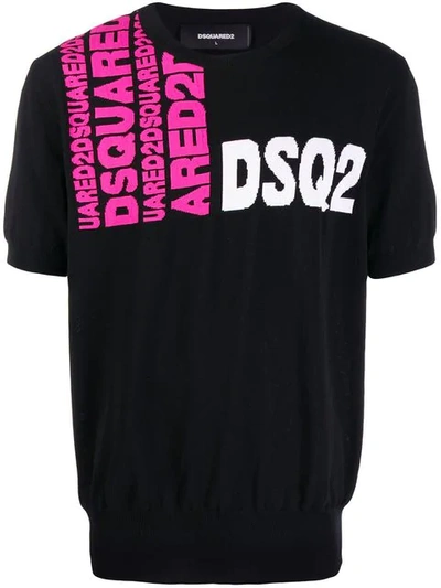 Dsquared2 Dsq2 Knitted Top In Black