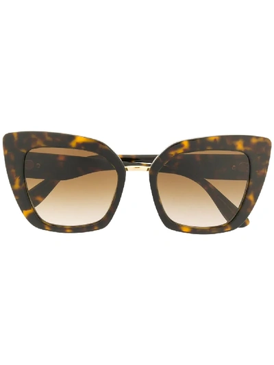 Dolce & Gabbana Eyewear Cat-eye Sunglasses - Brown In Braun
