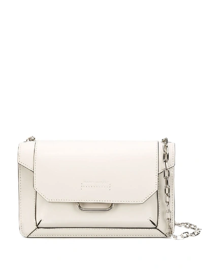 Isabel Marant Skamy Leather Crossbody Bag In White