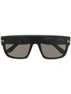 Tom Ford Alessio Rectangular Sunglasses In Black