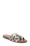Sam Edelman Bay Cutout Slide Sandal In Metallic Multi Leather