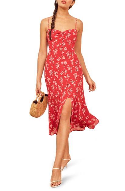 button front sundress