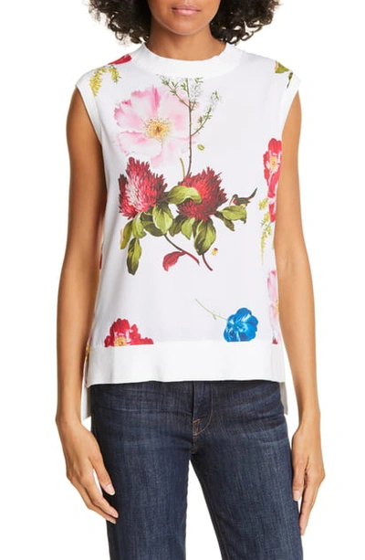 Ted Baker Silenaa Berry Sundae Floral Top In Ivory