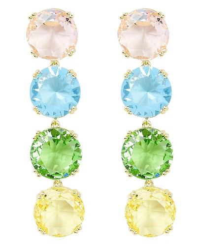 Amber Sceats Rainbow Crystal Earrings In Multi