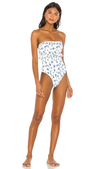 Tularosa Poppy One Piece In Forget Me Not Floral