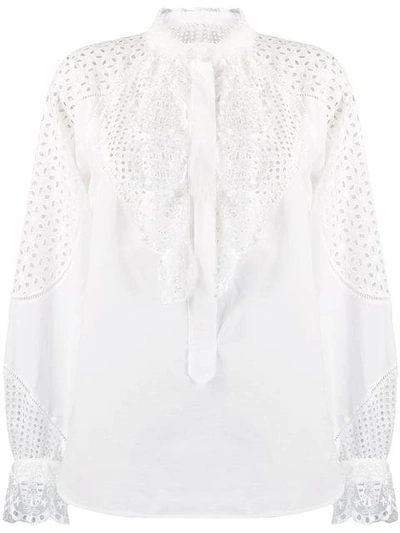 Tsumori Chisato Ruffled Blouse In White