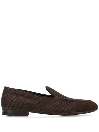 Alberto Fasciani Slip On Loafers - Brown