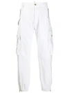 Dsquared2 Combat Cargo Trousers In 100 White