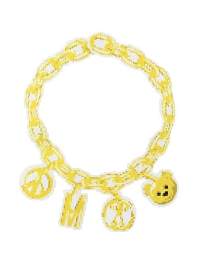 Moschino Necklace Pixel Capsule In Yellow