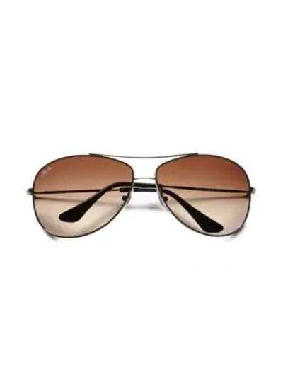 Ray Ban Rb3293 Wrap Aviator Sunglasses In Gold