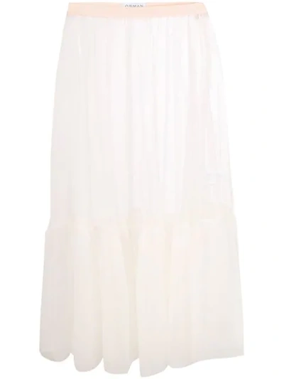 Osman Matilda Tulle Skirt In White