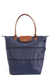 Longchamp 'le Pliage' Expandable Tote - Blue (nordstrom Exclusive) (nordstrom Exclusive) In Navy