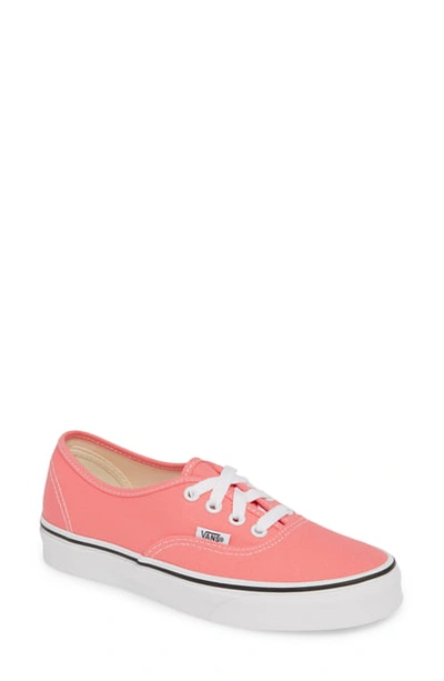 Vans 'authentic' Sneaker In Strawberry Pink/ True White