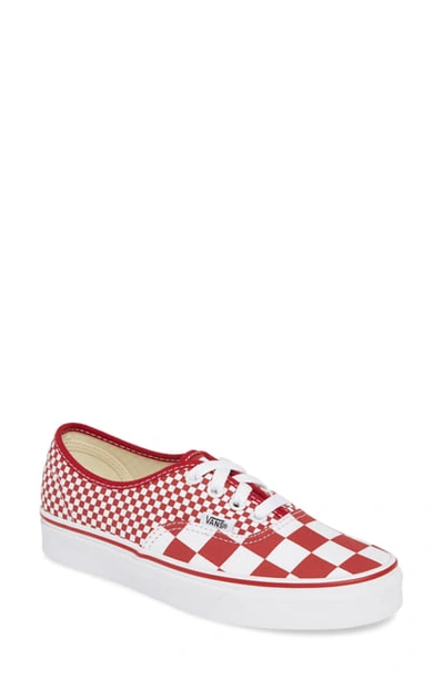 Vans 'authentic' Sneaker In Chili Pepper/ True White