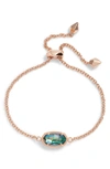 Kendra Scott Elaina Bracelet In Rose Gold/ Abalone Shell