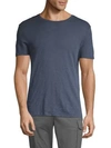 Atm Anthony Thomas Melillo Slub Cotton Crewneck Tee In Denim