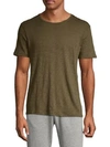 Atm Anthony Thomas Melillo Slub Cotton Crewneck Tee In Fatigue