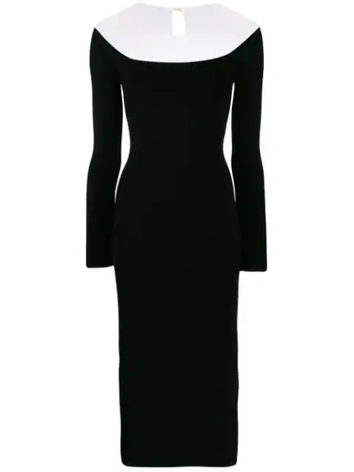 Alexander Wang Off-the-shoulder Illusion Long-sleeve Sheer Yoke