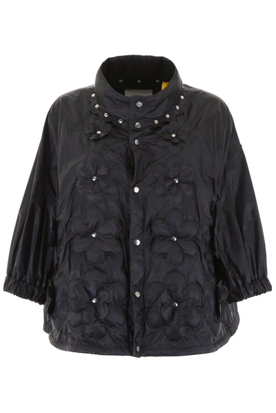 Moncler Genius Moncler X Noir Kei Ninomiya Floral Studded Jacket In Black