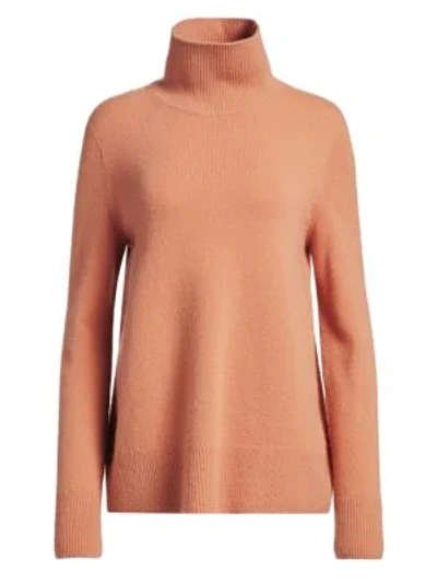 The Row Women's Milina Wool & Cashmere Knit Turtleneck Sweater In Caramel
