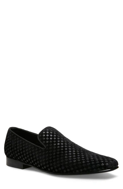 Steve Madden Men's Lifted Slip-on Loafer Shoes Men's Shoes In Blk Vel