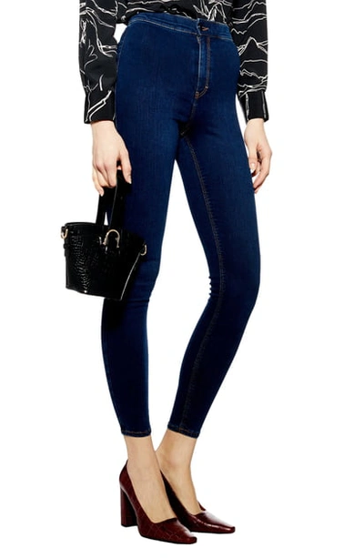 Topshop Joni High Waist Jeans In Indigo