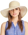 Aqua Two-tone Packable Floppy Sun Hat - 100% Exclusive In Natural/ivory
