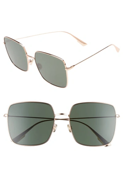 Dior Women's Stellaire Oversized Square Sunglasses, 59mm In Gold Copper