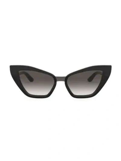 Dolce & Gabbana Cat-eye Acetate Sunglasses In Black