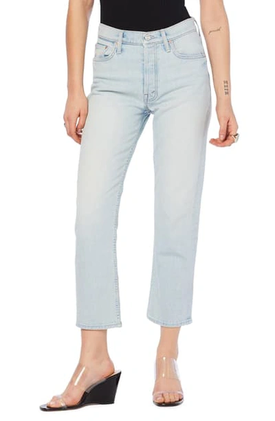 Mother The Tomcat Distressed Cropped Flared Jeans In Hella Hot In Hella Hot