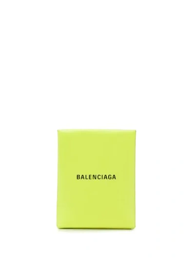 Balenciaga Everyday Envelope Clutch In Green