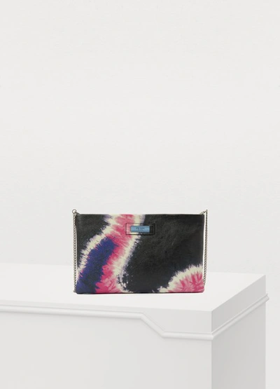 Prada Crossbody Pouch In Blk/pink